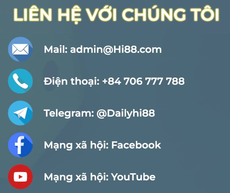 Đại Lý Hi88 - Chương Trình Hấp Dẫn, Kiếm Tiền Dễ Dàng 5 Hỗ Trợ Tận Tâm 24/7