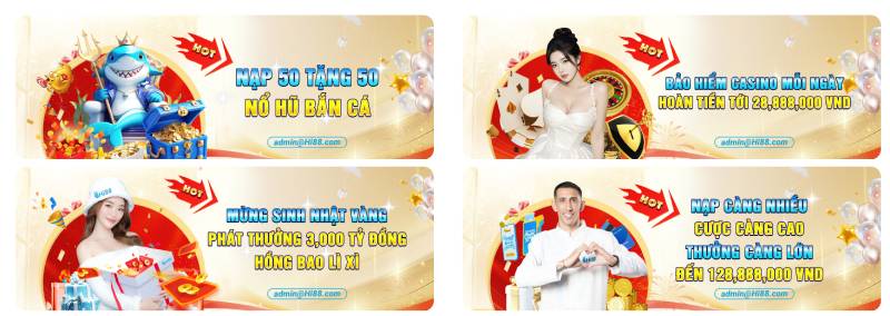 Khuyến Mãi Hi88 - Cơ Hội Vàng Cho Cược Thủ 3 Khuyến Mãi Nạp Tiền: Thêm Tiền, Thêm Cơ Hội Thắng